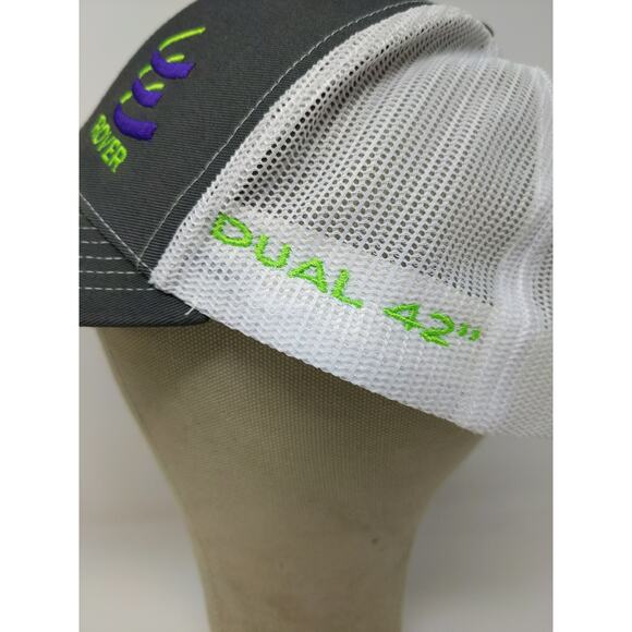 Richardson Mesh Back Snapback Hat Embroidered Rover Logo Gray White Dual 42" - Picture 5 of 11
